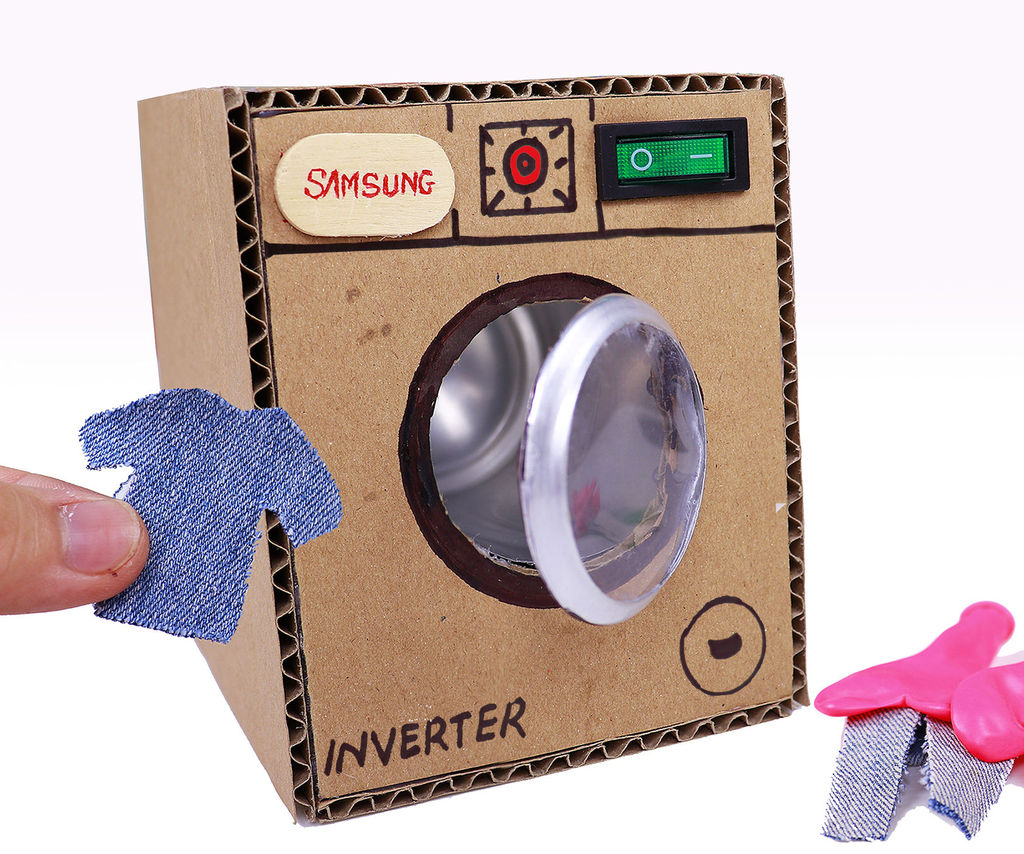 Make Washing Machine From Cardboard 11 Steps (with Pictures