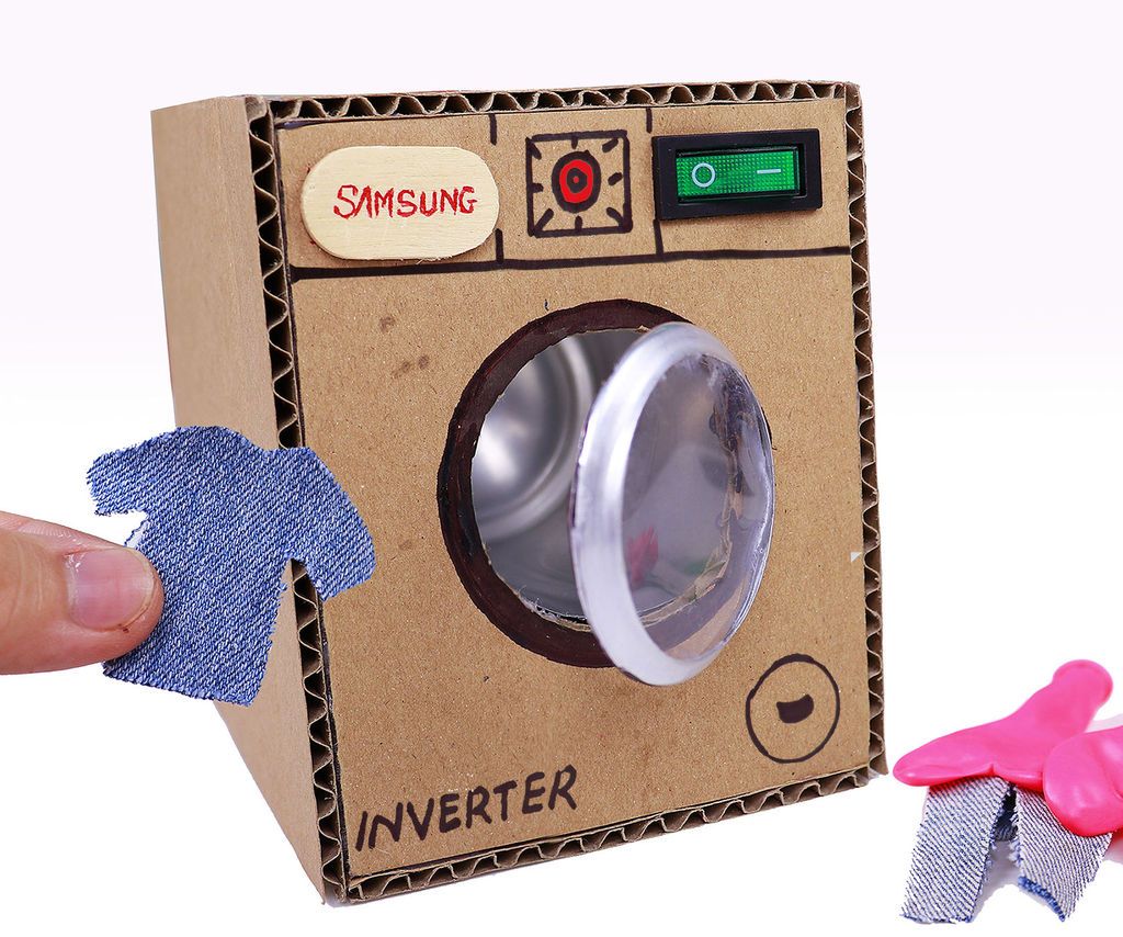 Make Washing Machine From Cardboard 11 Steps (with Pictures