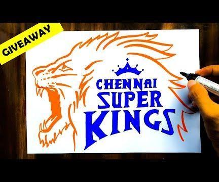 HOW TO DRAW CSK LOGO