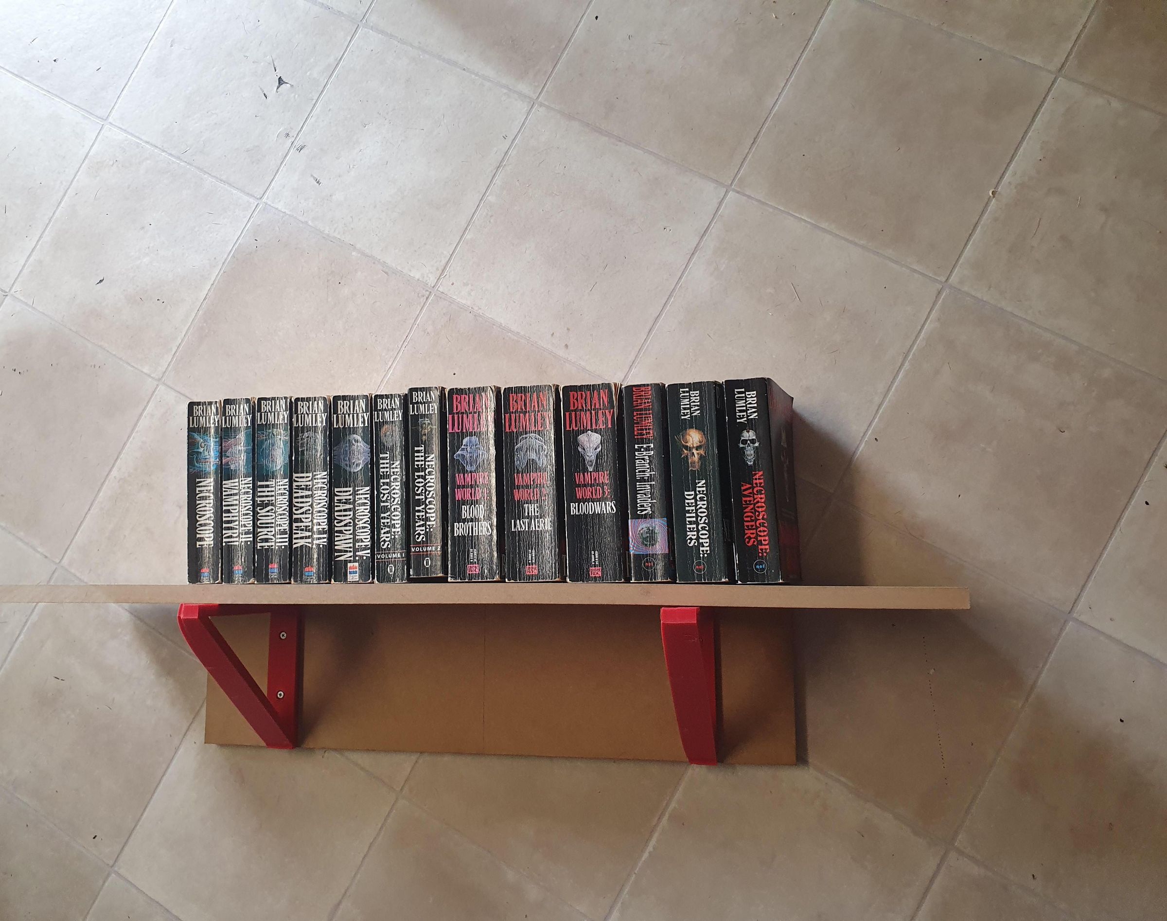 Bookshelf With 3D Printed Suspensions