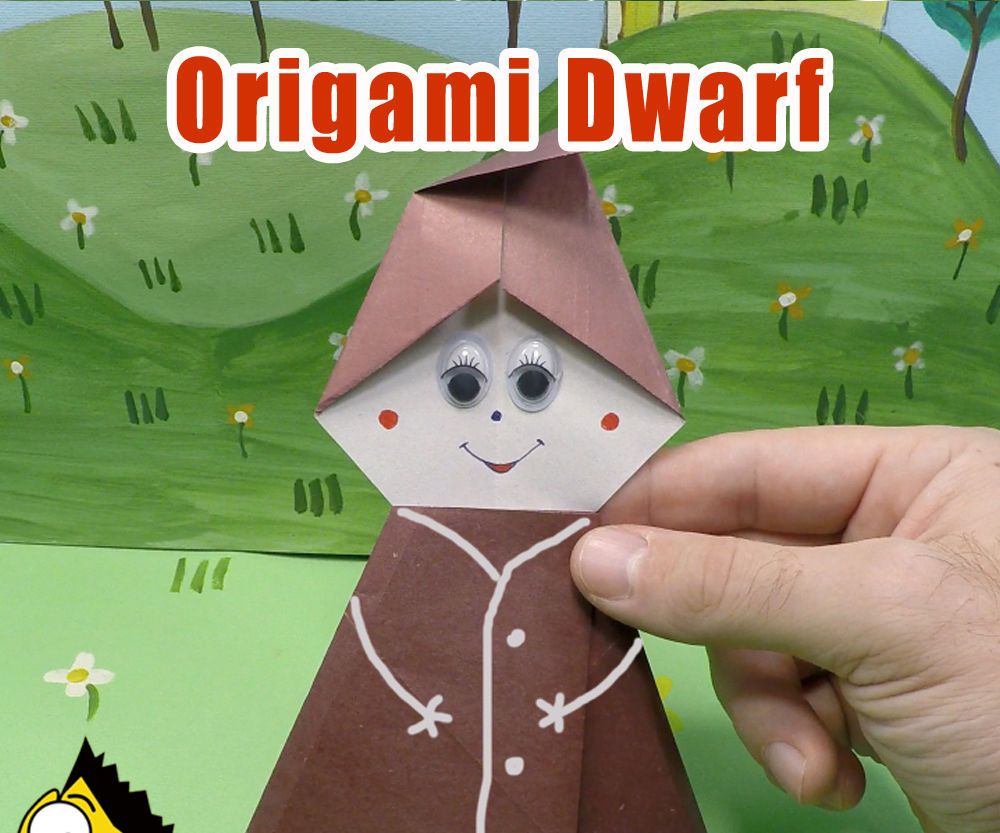 How to Make an Origami Dwarf - Origami BEST #origami