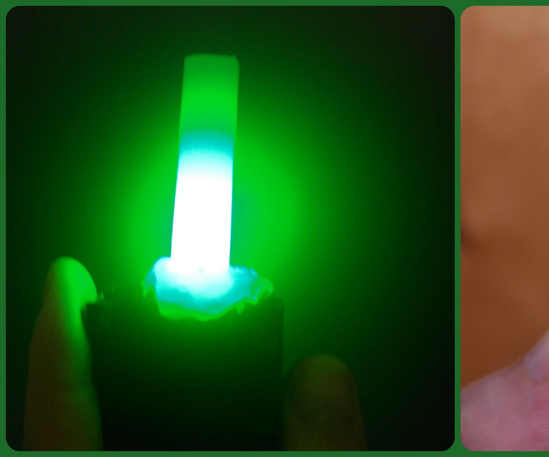 LED Light With Hot Glue