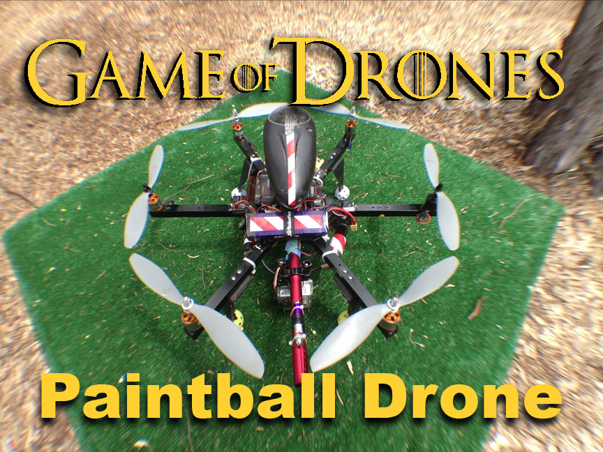 Paintball Drone Gunship - a DIY Combat UAV from Game of Drones