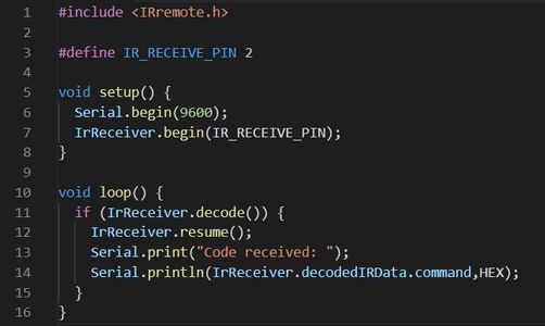 Determine IR Received Data