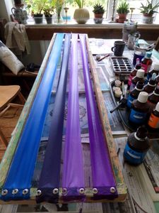 Painting With Steam Fix Dyes - Cool Shades