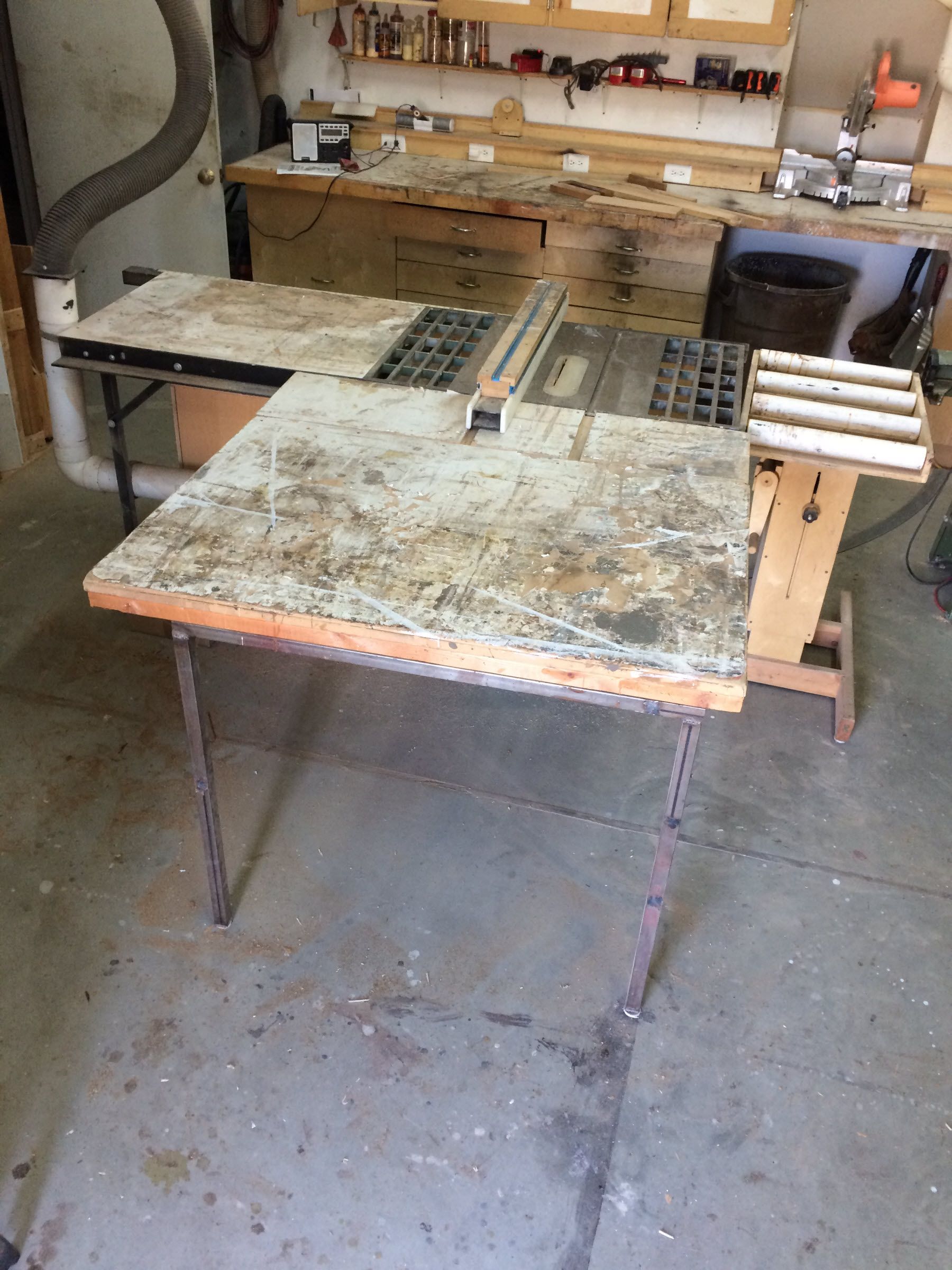 Sliding Table Saw Outfeed Extension Table 3 Steps (with Pictures