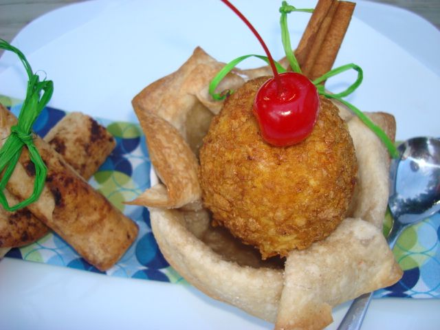 Copycat El Rancho Viejo Fried Ice Cream