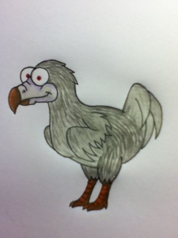 How to Draw a Cartoon Dodo