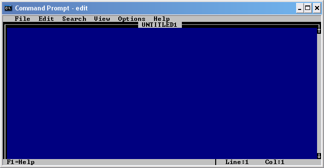Edit Mode - Command Prompt