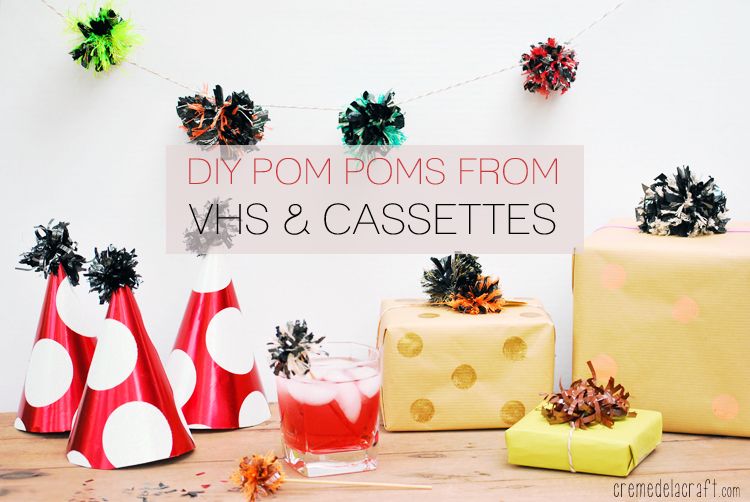 DIY: Turn VHS & Cassettes Into Party Decorations
