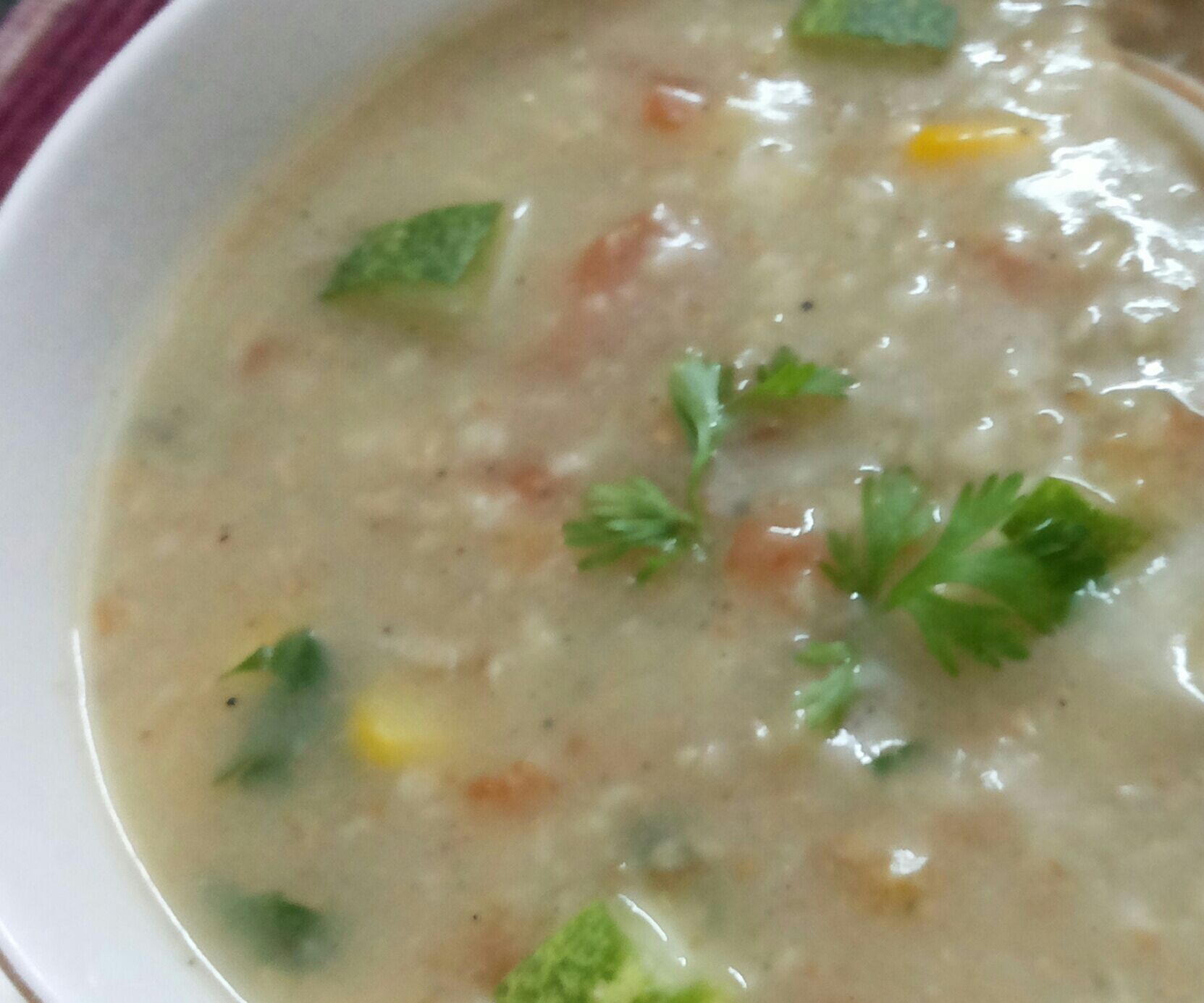 Healthy Chicken N Oats Soup