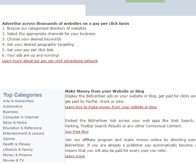 Bidvertiser Review Pay Per Click Ads