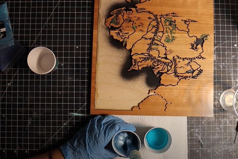 Pour the Epoxy Resin