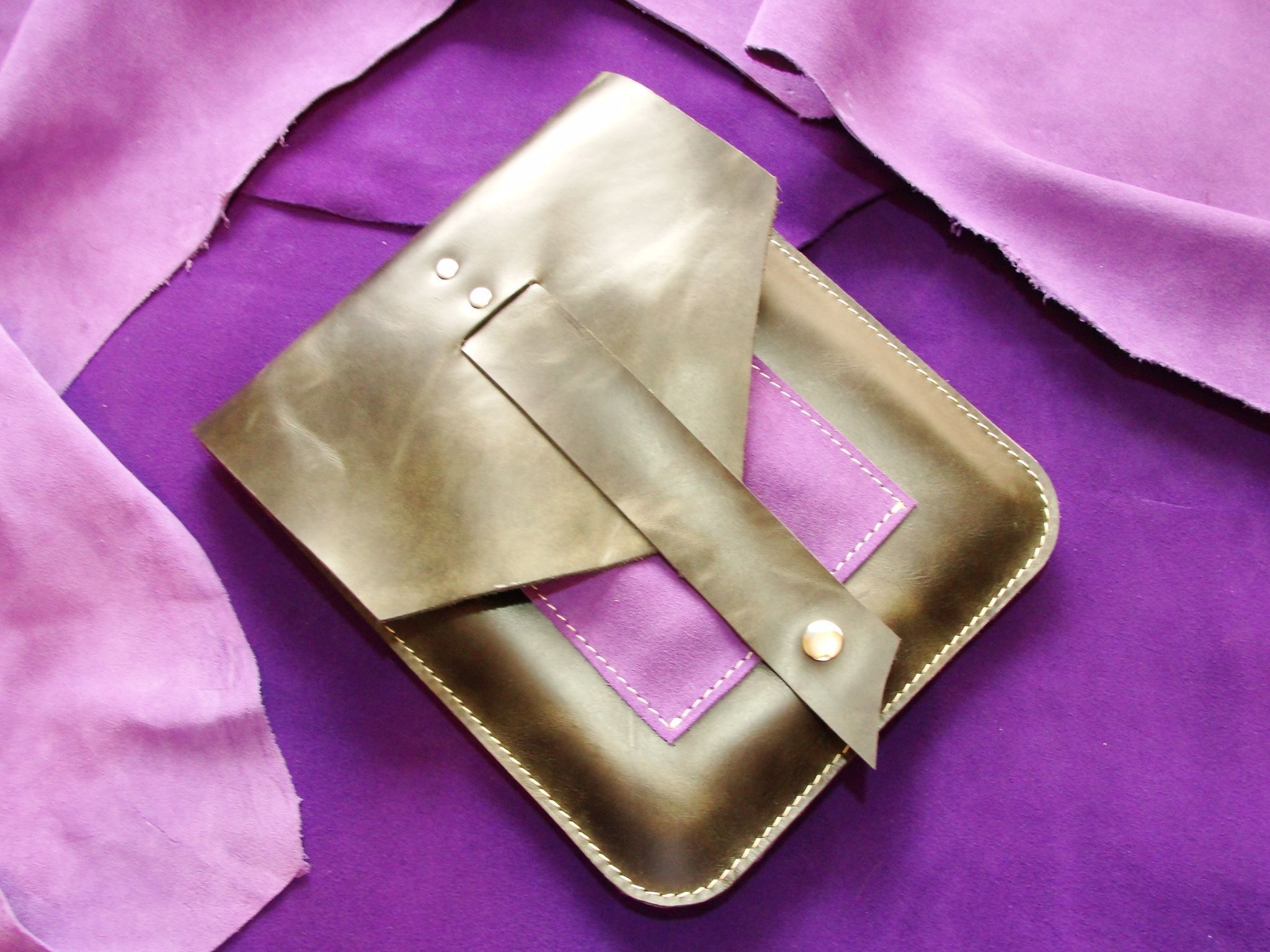 All Leather IPad Sleeve (figgy Edition)