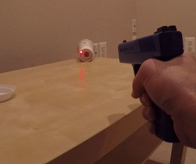 Coffee Cup Laser Shooting Target