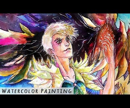 Dragon's Knight Watercolor Painting Process