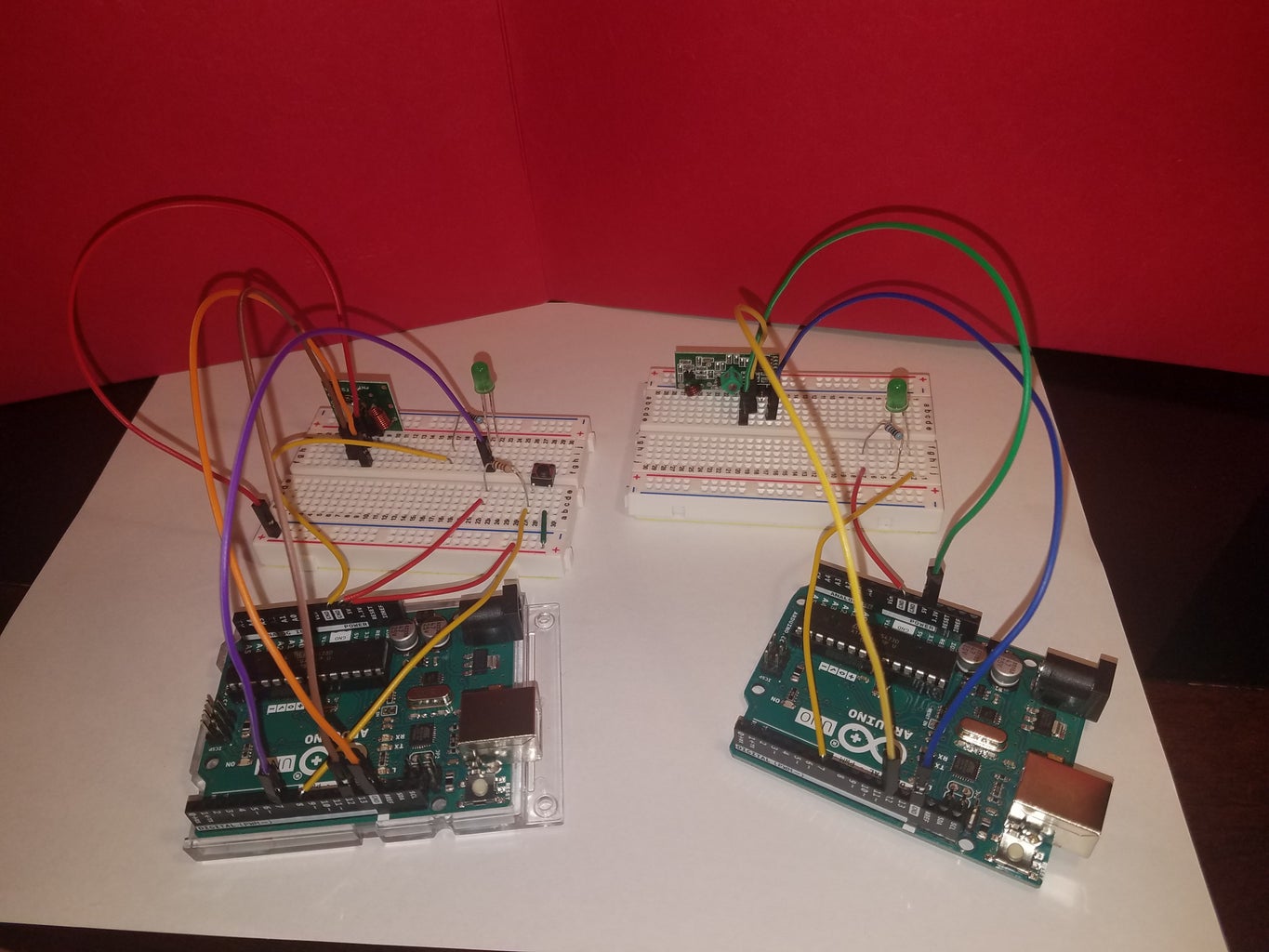 Personal One Way Radio Using Arduino Transmitter and Receiver Modules ...