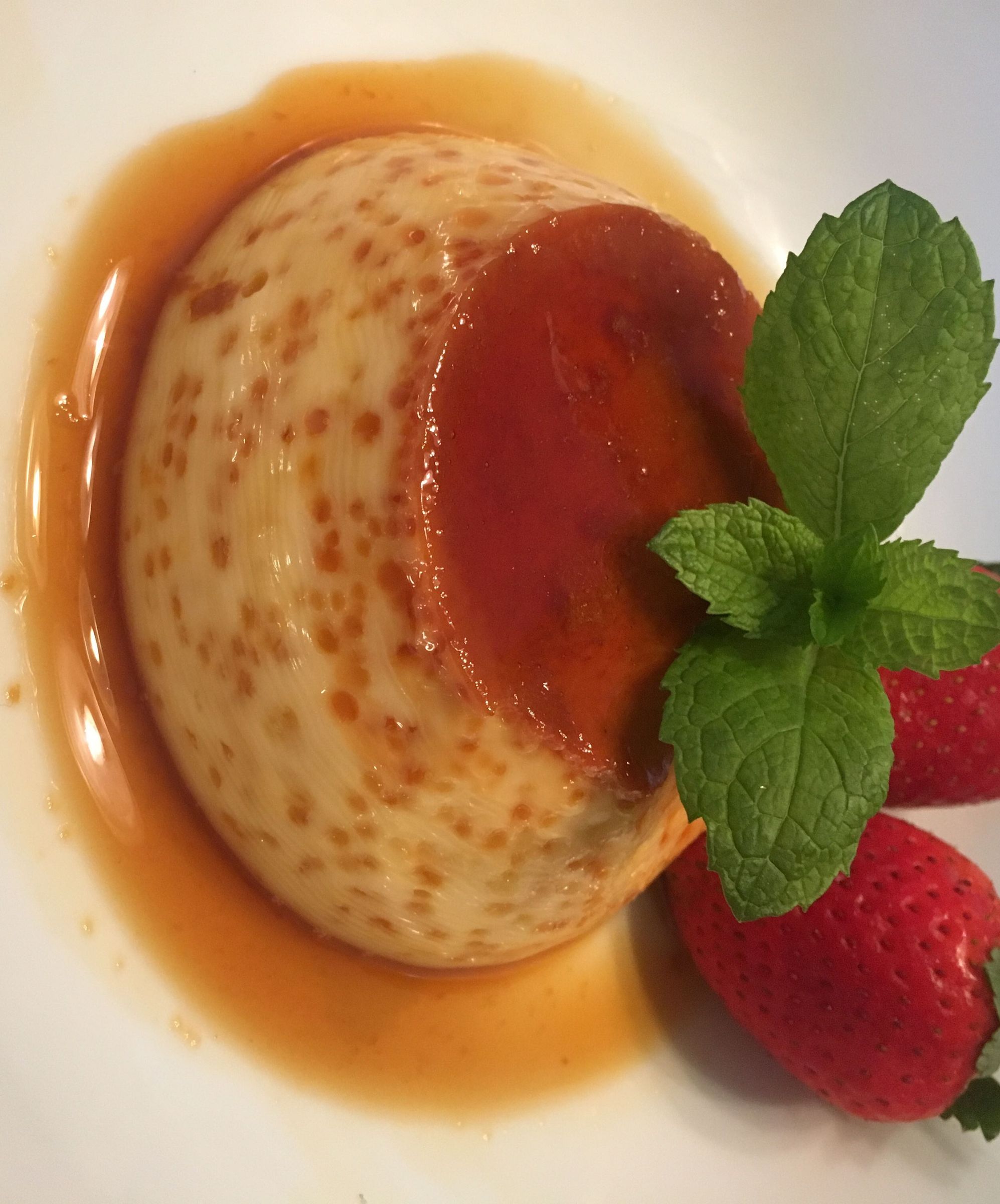  Speckled Caramel Rum Flan