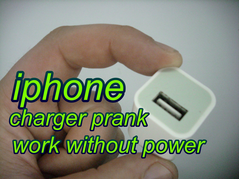 Iphone Charger Prank,work Without Power