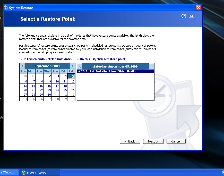 Restore Windows