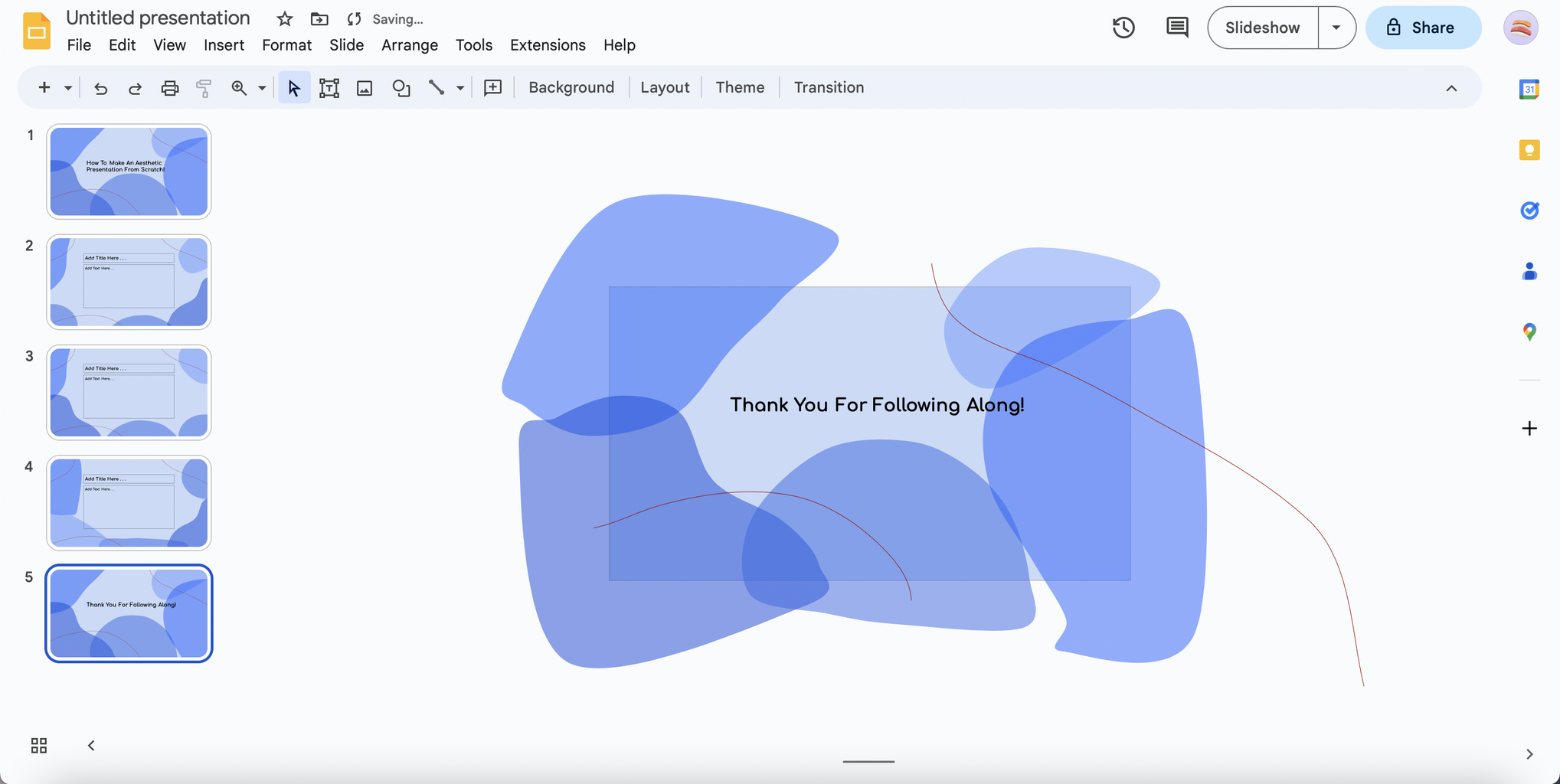 how to make presentation aesthetic Final Slides