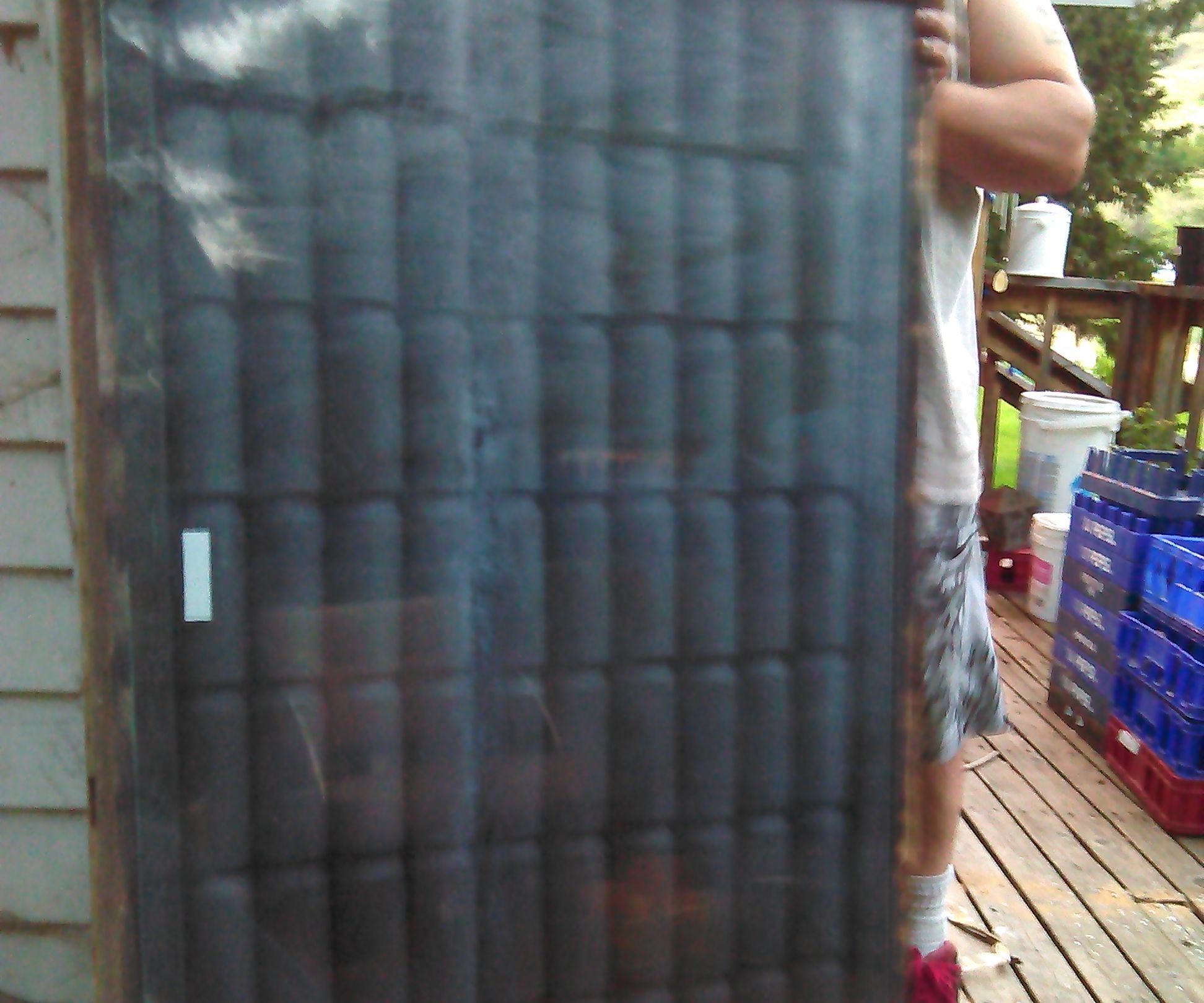 Solar Heater With Reclaimed Materials