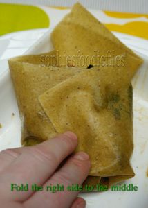 Fill & Fold Your Raw Curry Coconut Wraps & How to Do So!
