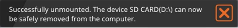 Safely Remove Micro-SD Reader From Your Computer.