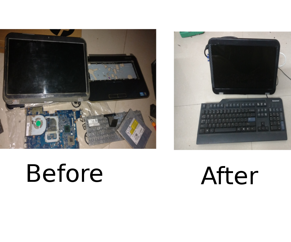 Reusing Old Laptop Parts to Build Cheap Portable System