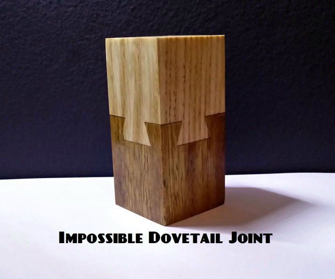 Impossible Dovetail Joint Puzzle 