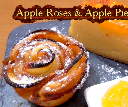 How to make apple roses and a delicious apple pie 