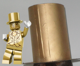 Mr Gold Hat Cardboard