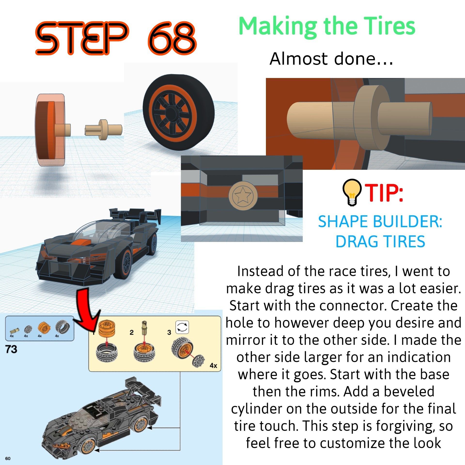 How to Make a McLaren Senna in Tinkercad 6 Steps (with Pictures