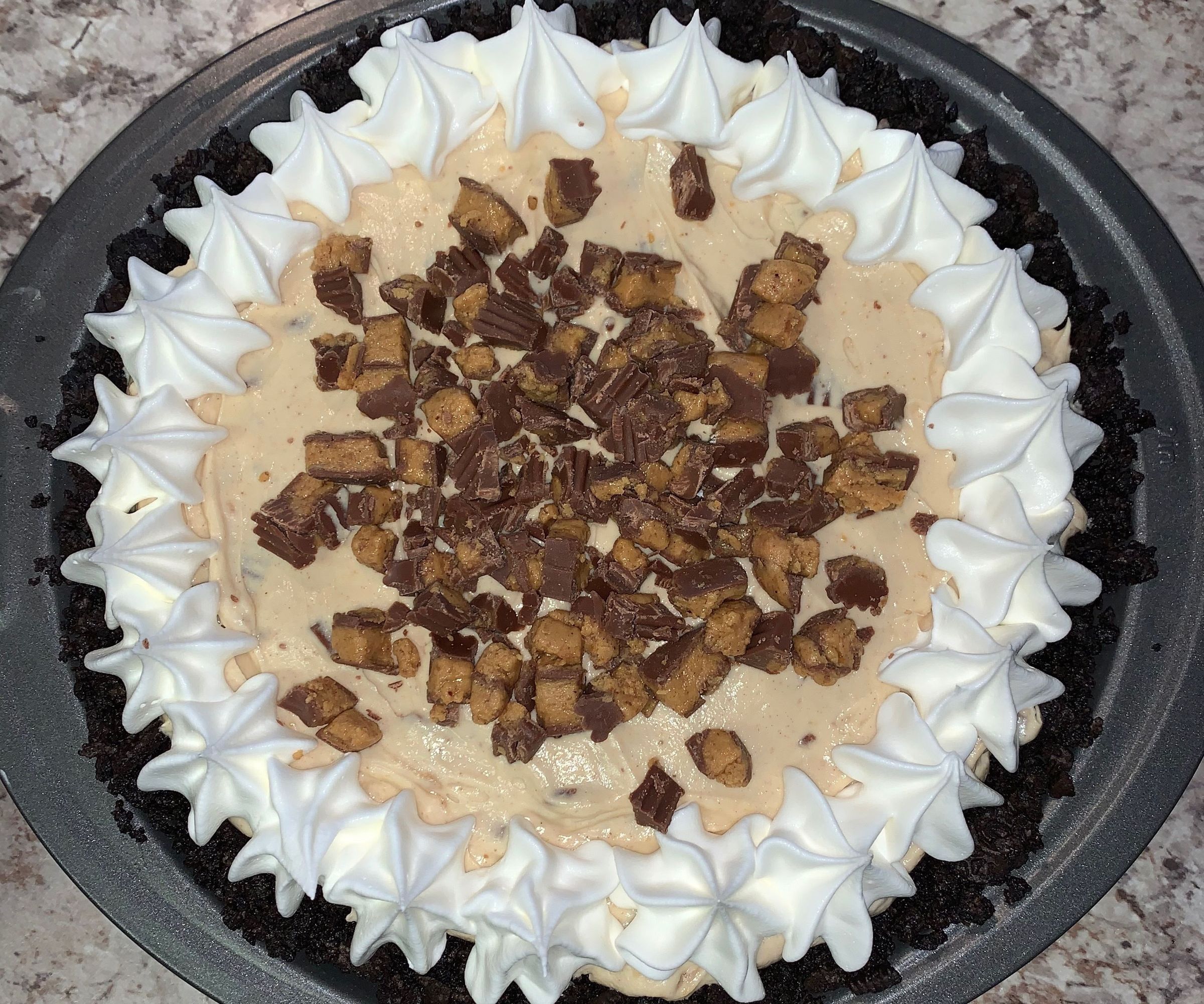 No-Bake Peanut Butter Cup Pie