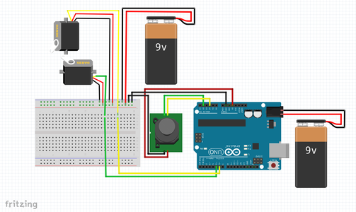 Servos Pan and Tilt With Joystick