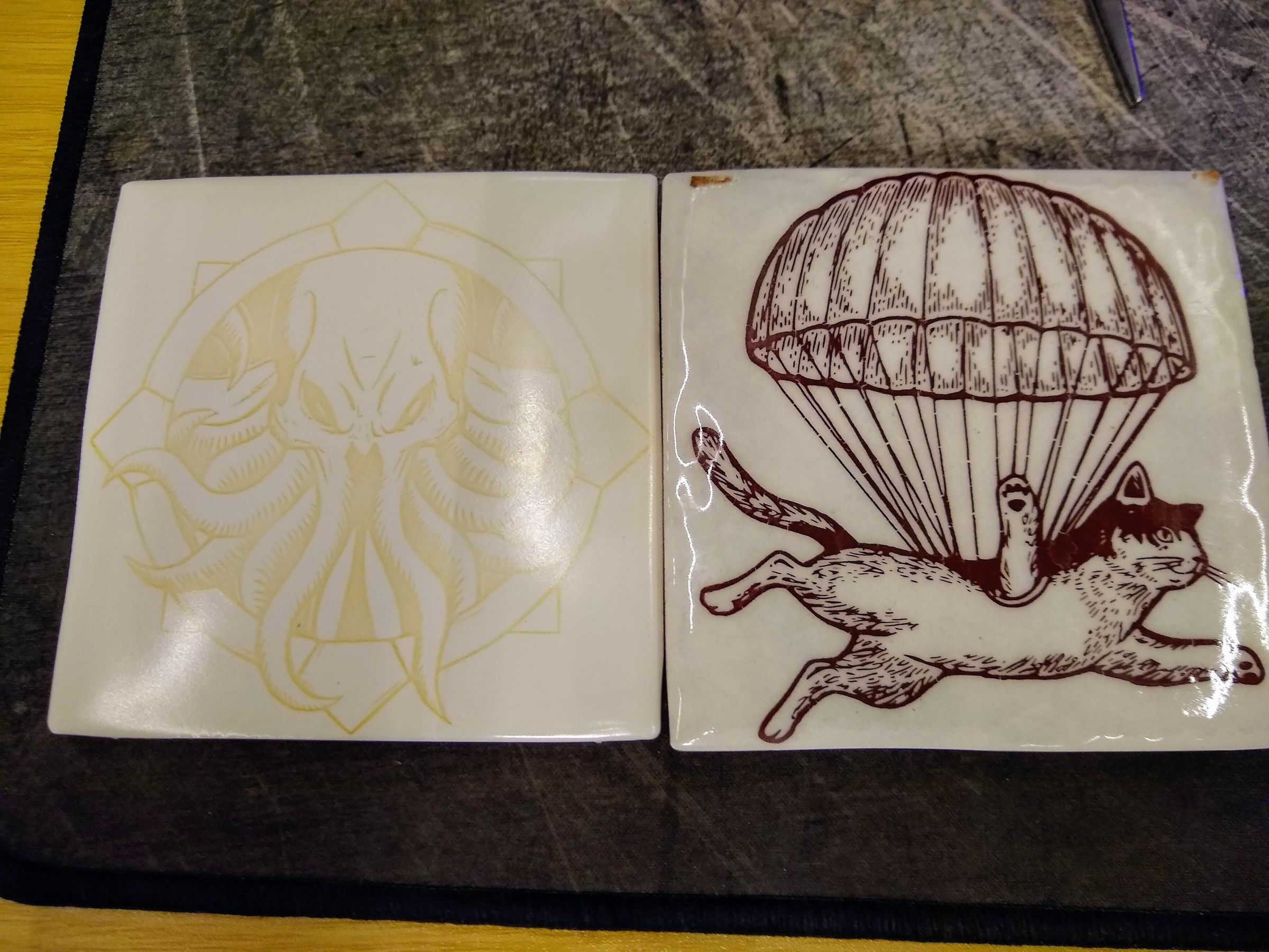 DIY Ceramic Decals From Your Laser Printer (Update and Tape