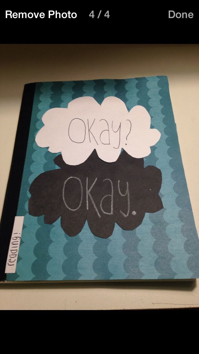 DIY The Fault In Our Star Composition Notebook