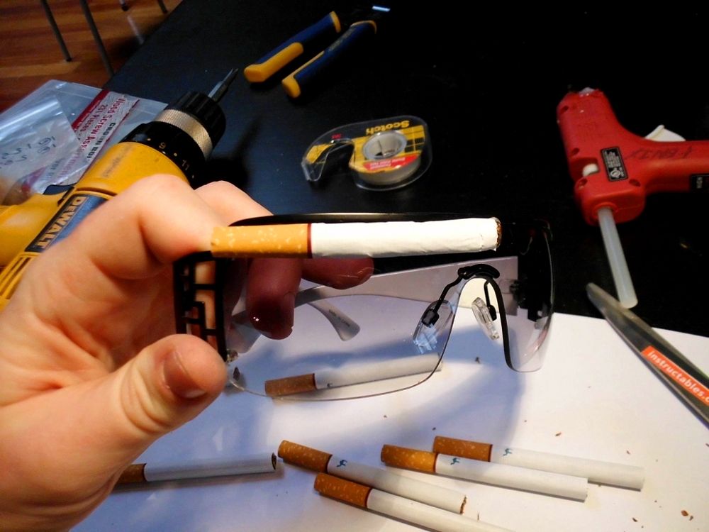 telephone cigarette glasses Lady Gaga Cigarette Glasses : 7 Steps (with Pictures)
