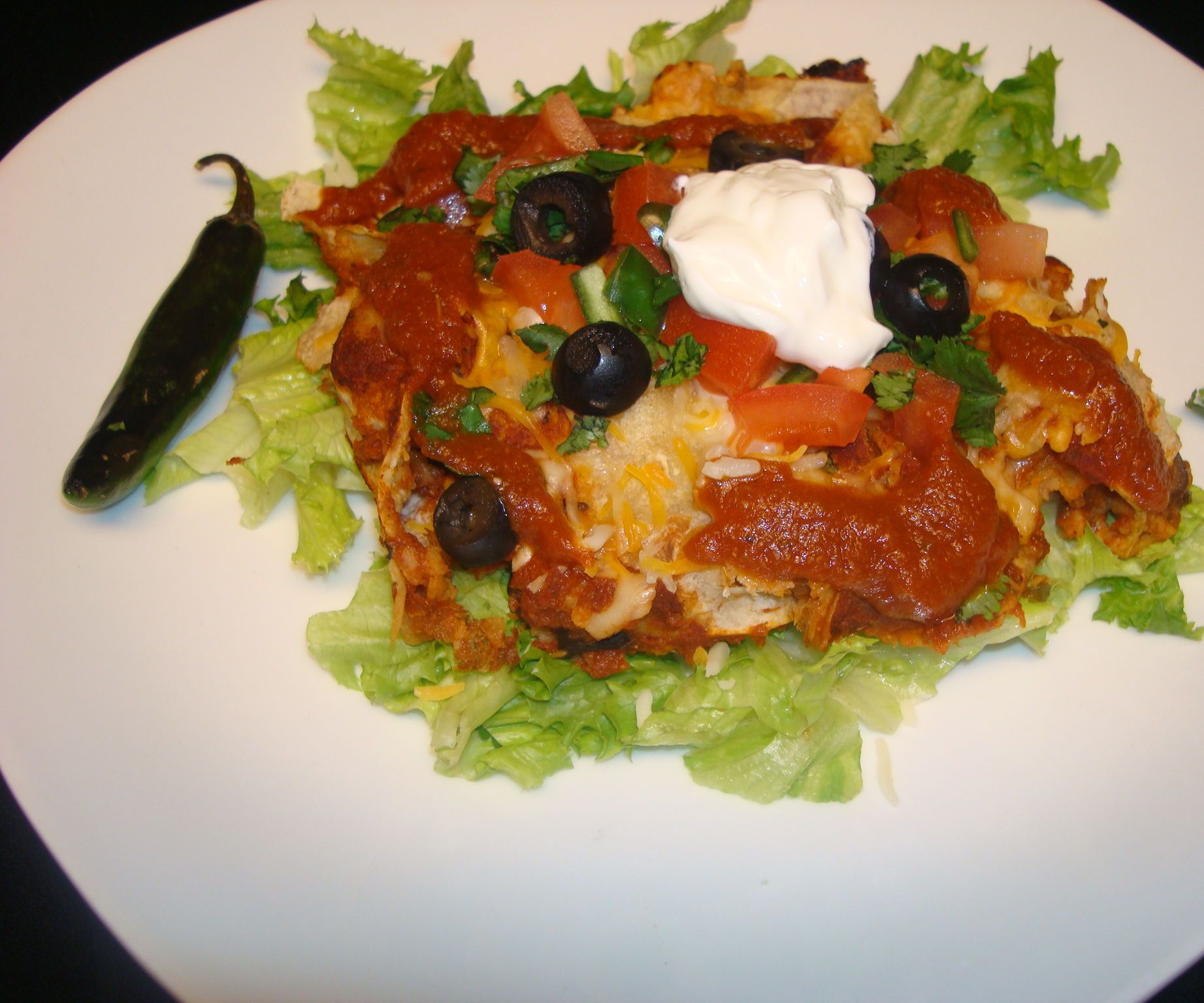 Enchiladas Made With Homemade Enchilada Sauce