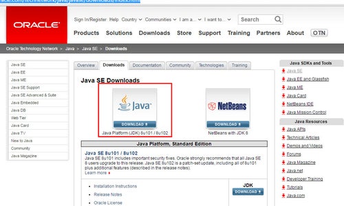 Download the Official JAVA SE JDK for Developers