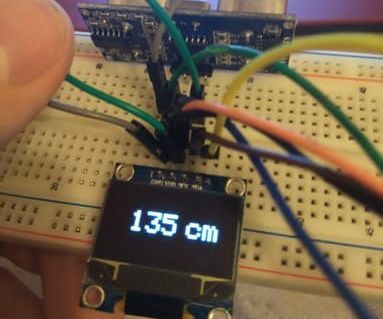 OLED and Distance Sensor Interfacing With Arduino 