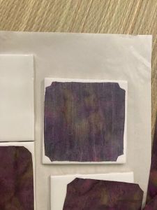 Fabric Added to the Tile