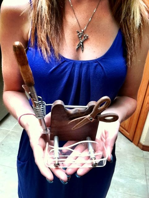 A Hair Stylist Themed Business Card Holder