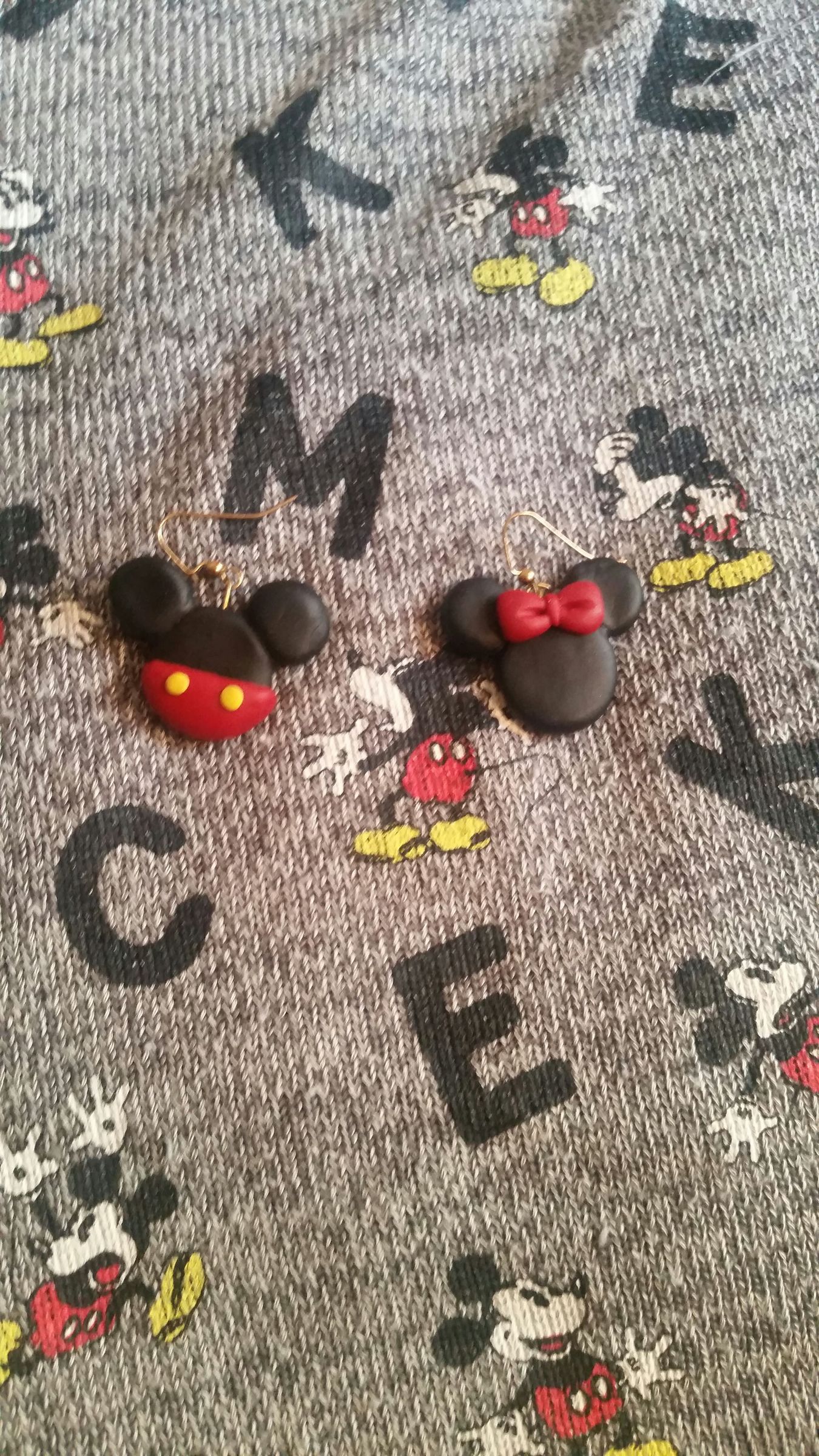 Mickey and Minnie Mouse Earrings