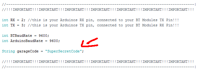 Part 3: the Basic Bluetooth Connect App - the Open Garage Function
