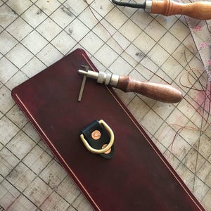 Add Dee Rings, Draw Your Stitch Line, and Punch Your Stitch Holes