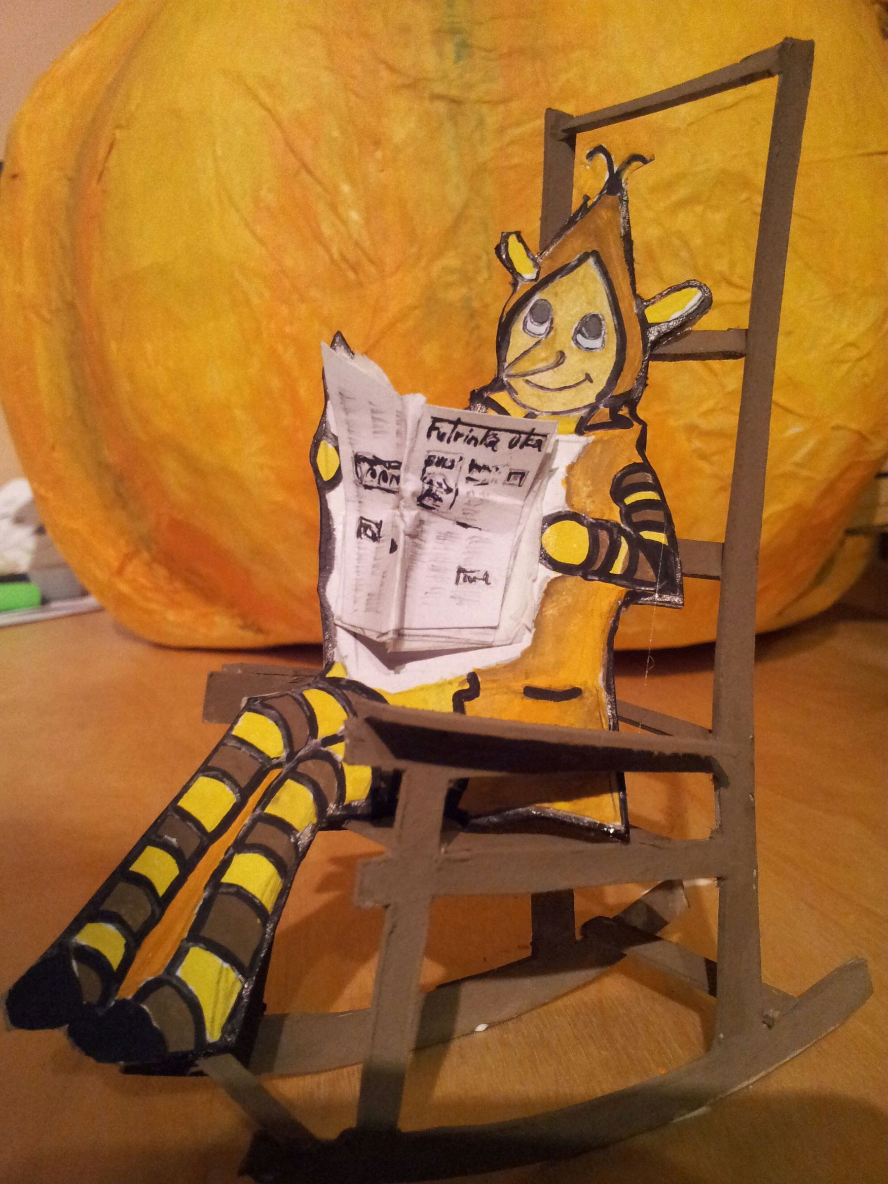 Easy Art.... Pumpkin Toy House Only Recycled Materials 