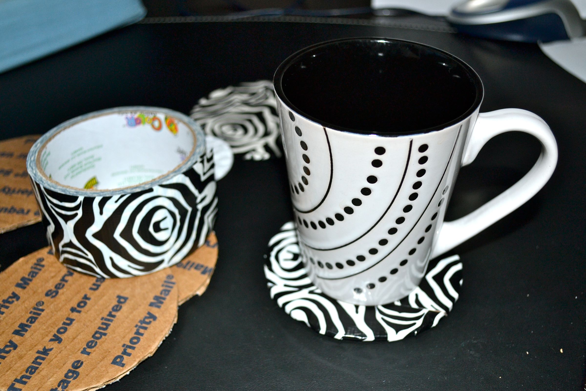DIY Coasters From Cardboard