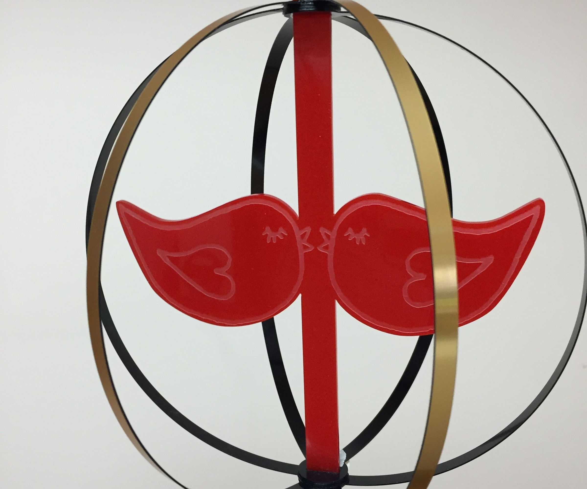 Laser Cut Love Birds