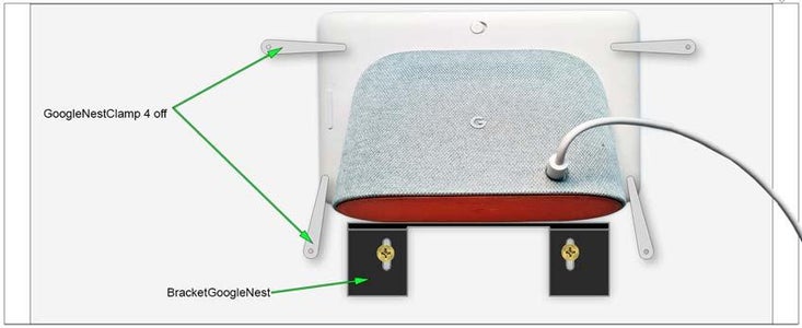 Fixing the Nest Hub in Place